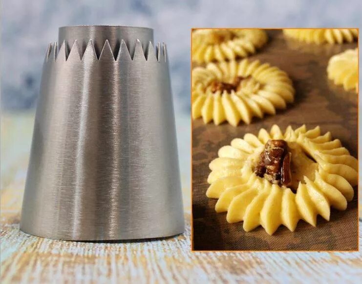 Насадка для печенья курабье фото Купить !Насадка "Султан" выступающая - Интернет-магазин Candy Gourmet