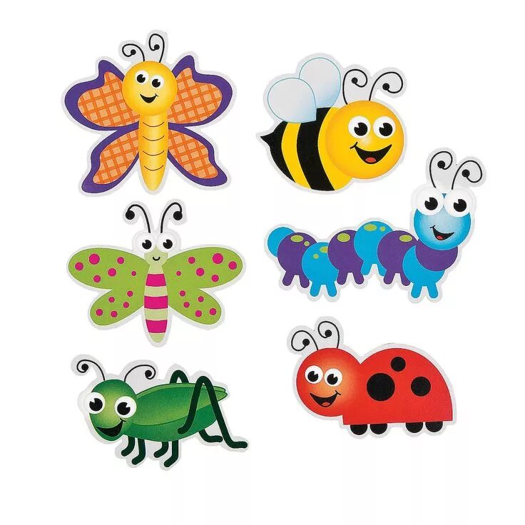 Насекомые для оформления в детском саду Good Manners Bug Cutouts - OrientalTrading.com Fun express, Insects theme, Bugs 