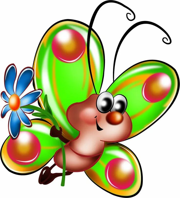 Насекомые картинки для оформления детского сада Рисованные бабочки Butterfly art drawing, Cartoon butterfly, Clip art