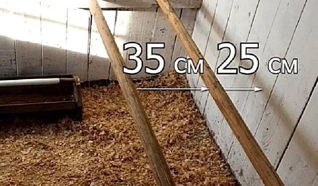 Насест для кур размеры чертежи фото Расположение насестов относительно стены Сад с курятником, Курятники на заднем д