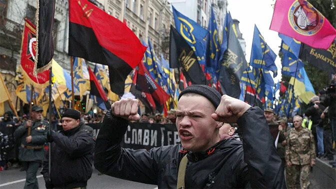 Националисты с западной украины фото США и Украина проголосовали против резолюции по борьбе с героизацией нацизма в О