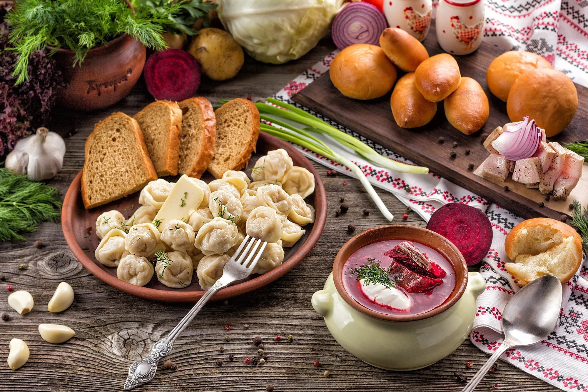 Национальная еда россии фото Hutorok Food photography, Food styling :: Behance