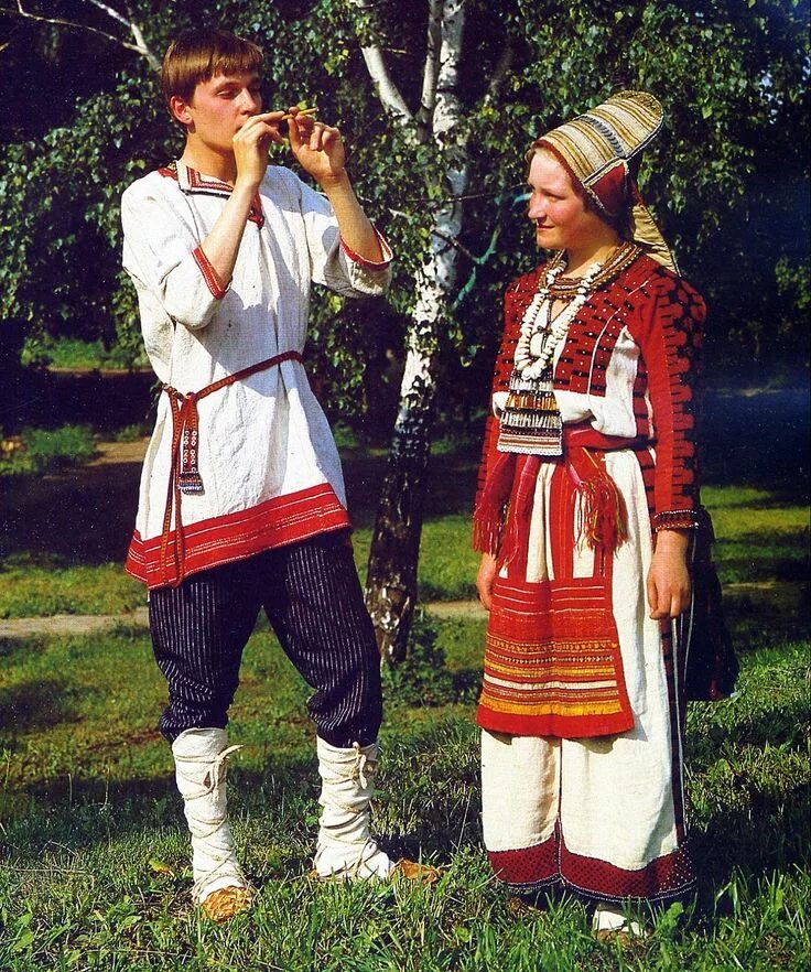 Национальная одежда мордвы фото FolkCostume&Embroidery: Overview of the Folk Costumes of Europe Russian traditio