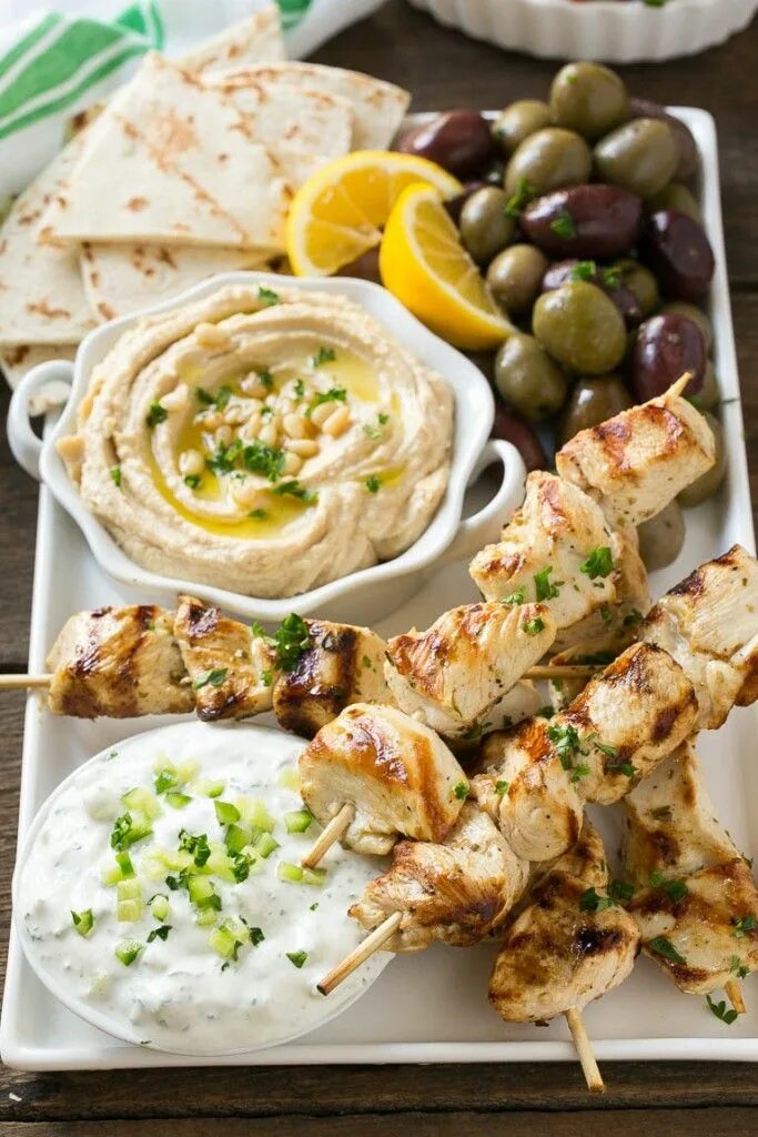 Национальные блюда греции с фото Greek Chicken Souvlaki - Dinner at the Zoo Greek recipes, Recipes, Healthy recip