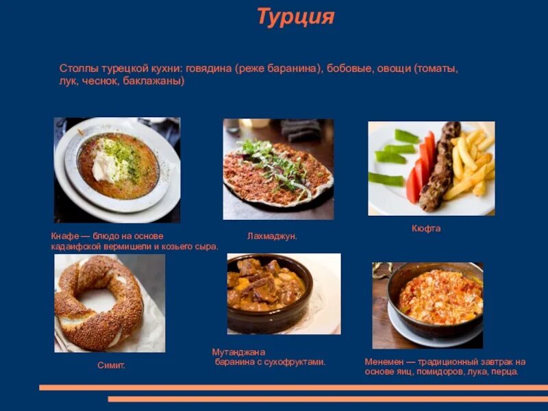 Национальные блюда турции фото и названия Турецкая еда названия - CoffeePapa.ru