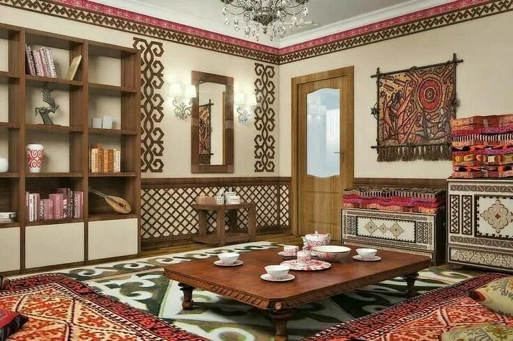 Национальные узоры башкортостана в современном интерьере Kazakh style Home decor, Cozy house, House styles