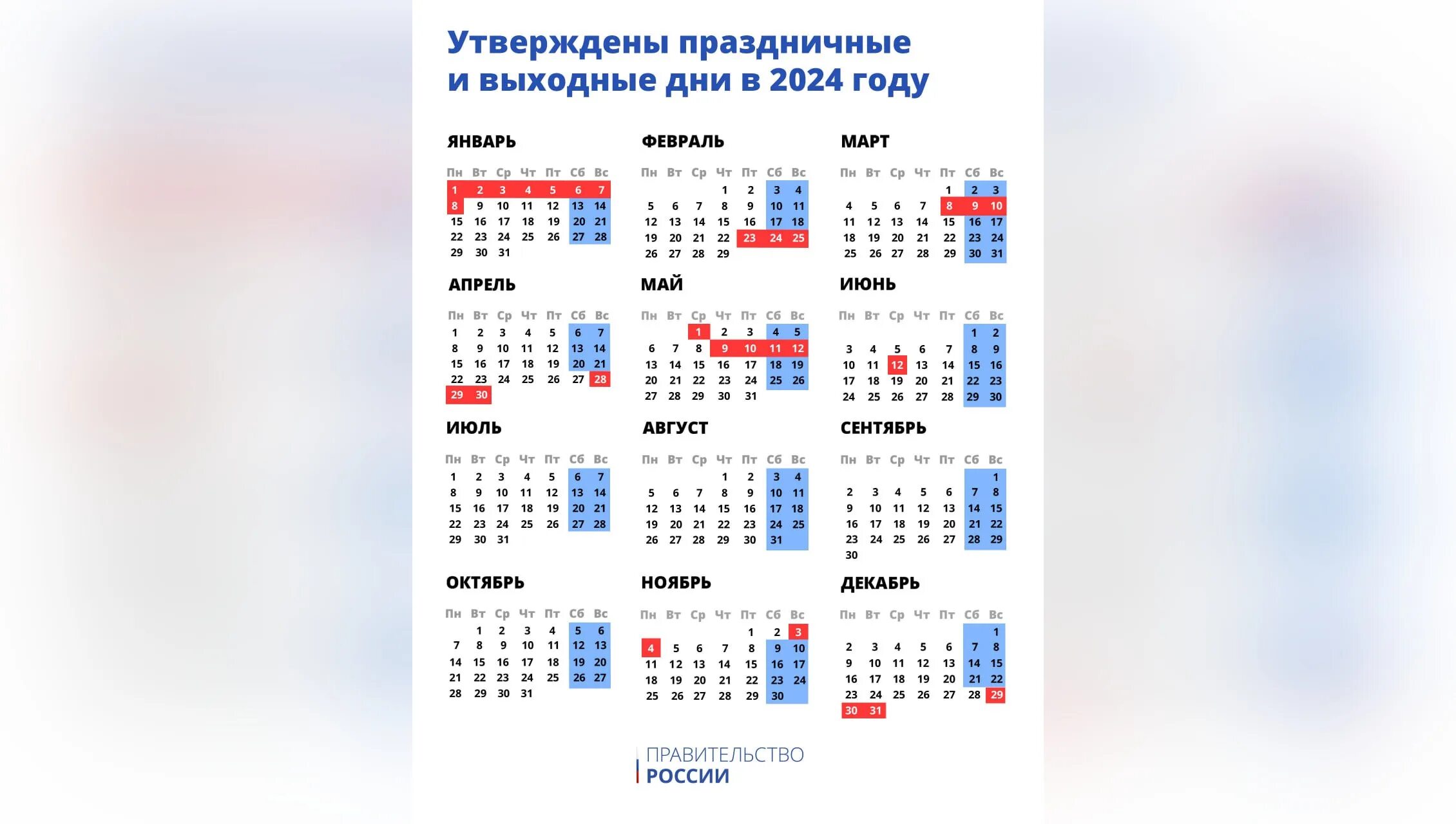 Национальный календарь праздников 2024 Петербуржцам рассказали, сколько дней они будут отдыхать в 2024 году