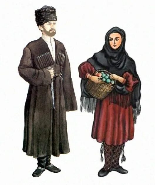 Национальный костюм даргинцев фото Народы Азербайджана: удины селения Нидж - АЗЕРТАДЖ