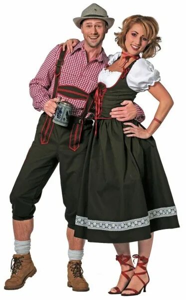 Национальный костюм немцев фото Brown traditional trousers Bertram with suspenders Party365.com