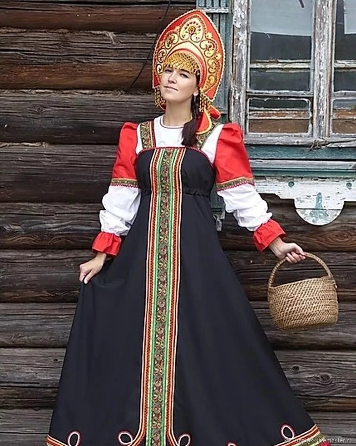 Национальный костюм русской девушки фото Русский костюм Любава в интернет-магазине Ярмарка Мастеров по цене 8000 ₽ - KOEU