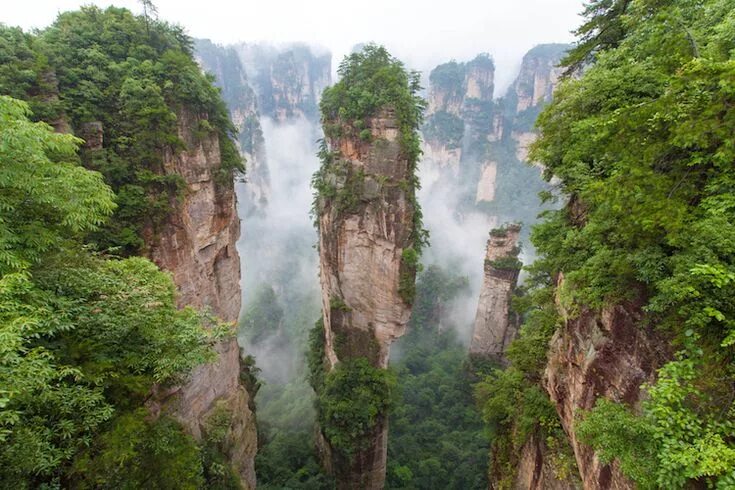 Национальный парк чжанцзяцзе фото This Beautiful Forest in the Sky Inspired the Surreal "Floating Mountains" in Av