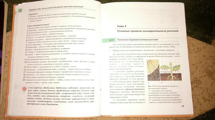 Найти книгу по фото страницы Учебник по биологии 6 класс И.Н. Пономарева - купить в Москве, цена 50 руб., про