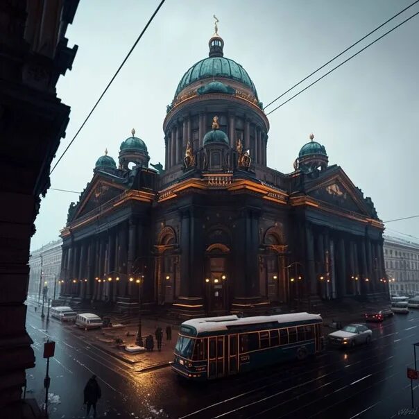 Найти место по фото спб Нейросети продолжают визуализировать Петербург. Посмотрите, как киберпанково выг