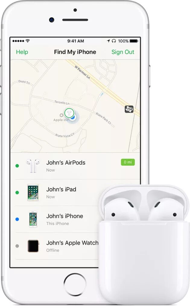 Найти наушники без подключения Найти потерянные наушники AirPods