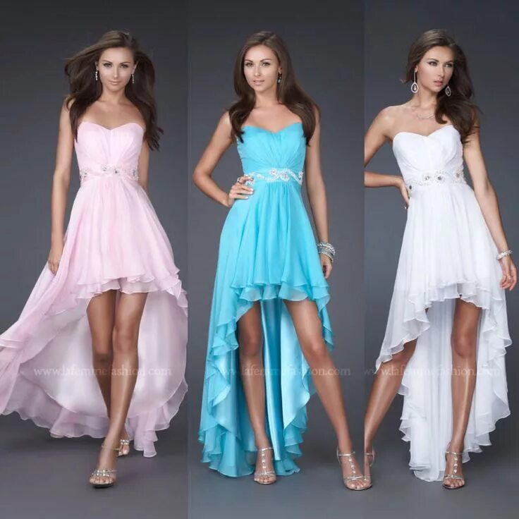 Найти платье по фото и купить Abendkleid Ballkleid Brautjungfer Cocktailkleid Gr32-44 High low prom dresses, E
