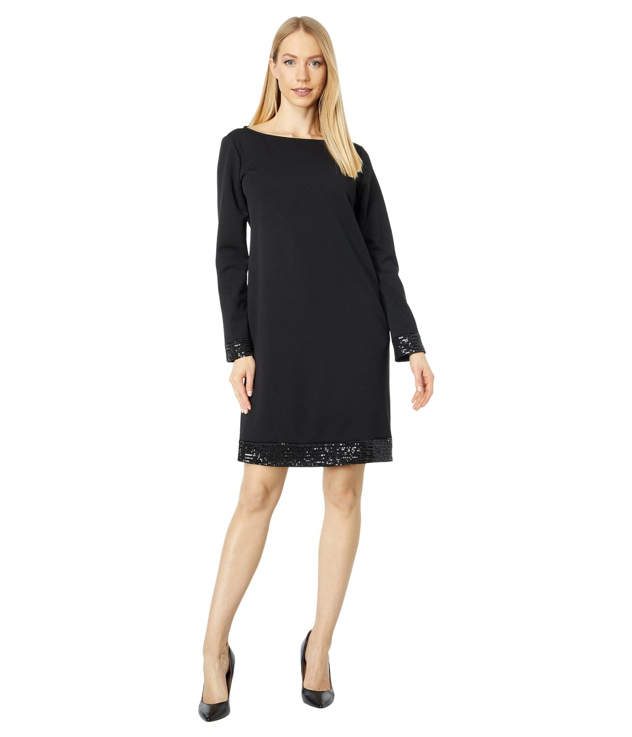 Найти платье по фото и купить Платье MARINA, Sequin Trim Dress - заказать по выгодной цене из-за рубежа в "CDE