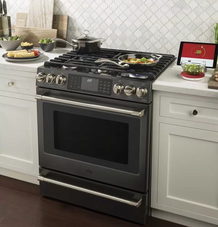 Найти плиту по фото ge cafaa ¢ series 30 slide in front control range with warming drawer