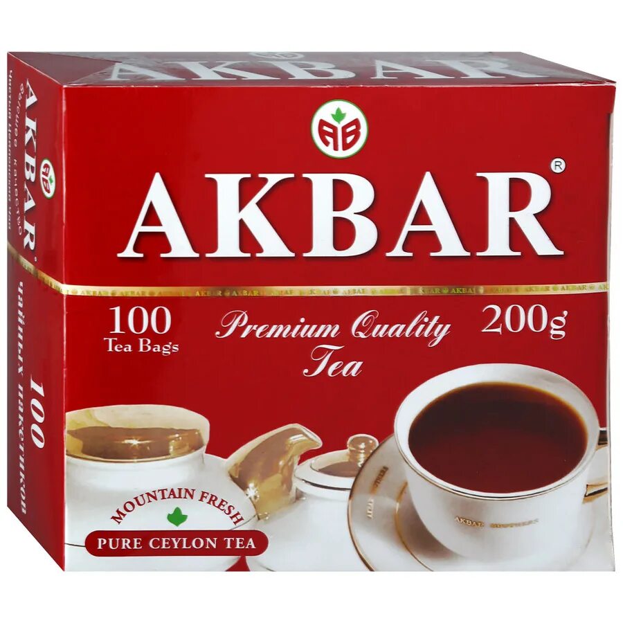 Найти по фото акбар энгельс Чай AKBAR черный Mountain Fresh 100*2г, 4 штуки - купить с доставкой по выгодным