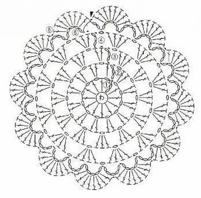 Найти схему вязания по фото с телефона Pin by Малищук Юлия on Бабушкин квадрат Crochet coaster pattern, Crochet pattern