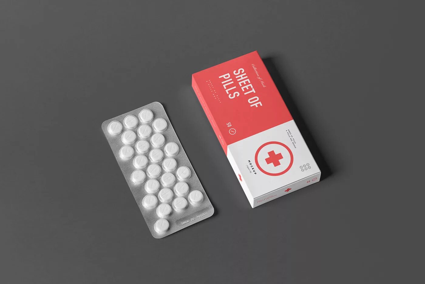 Найти таблетки по фото упаковке Pills Box Mock-up :: Behance