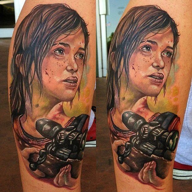Найти тату по фото онлайн бесплатно Pin on tattoo geek The last of us, Tattoos, Portrait