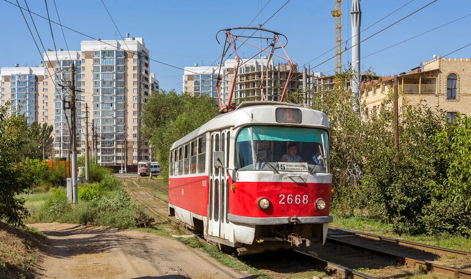 Найти трамвай татра волгоград фото Волгоград, Tatra T3SU (двухдверная) № 2668 - Фото - Городской электротранспорт
