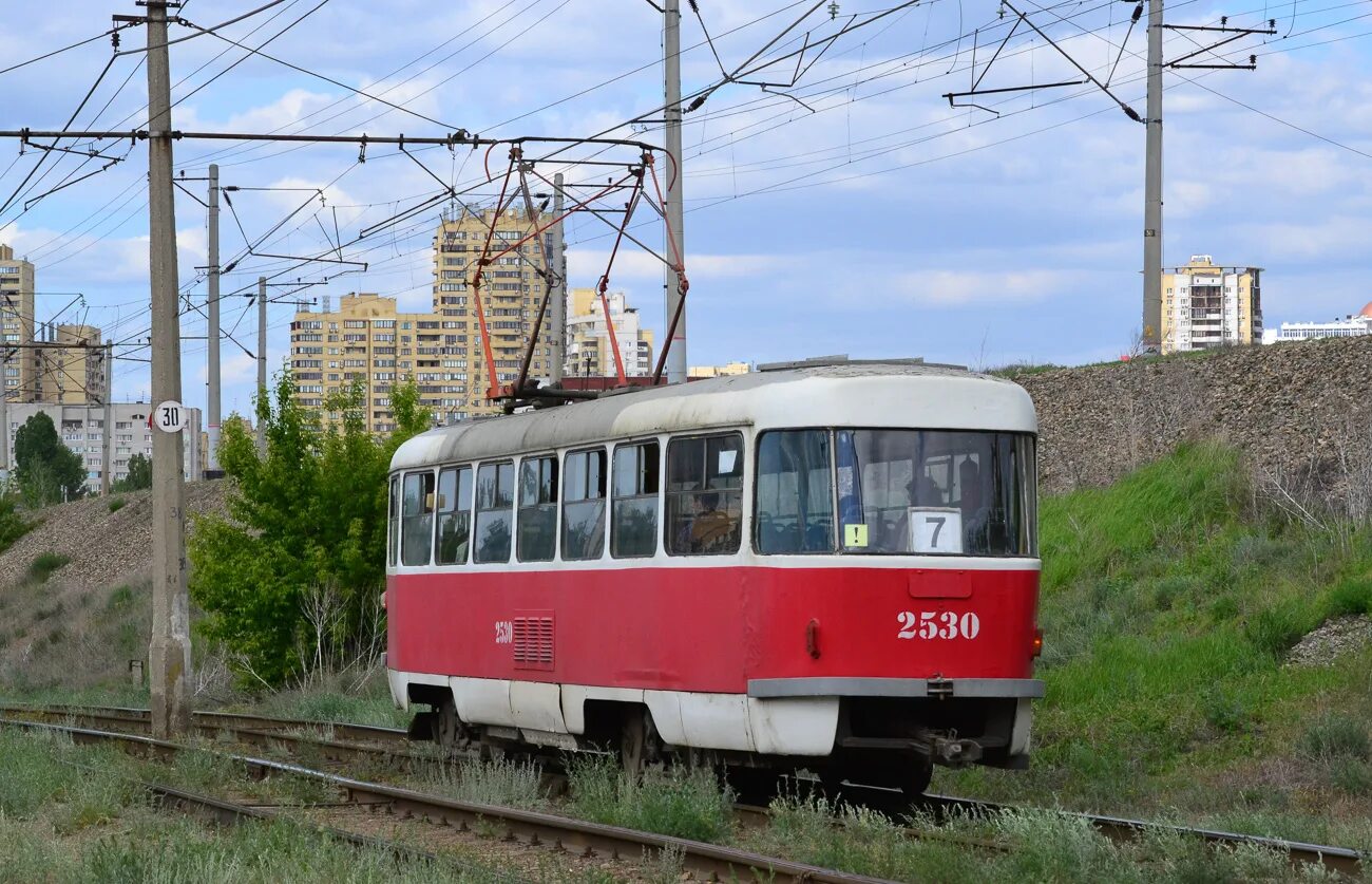 Найти трамвай татра волгоград фото Волгоград, Tatra T3SU (двухдверная) № 2530 - Фото - Городской электротранспорт