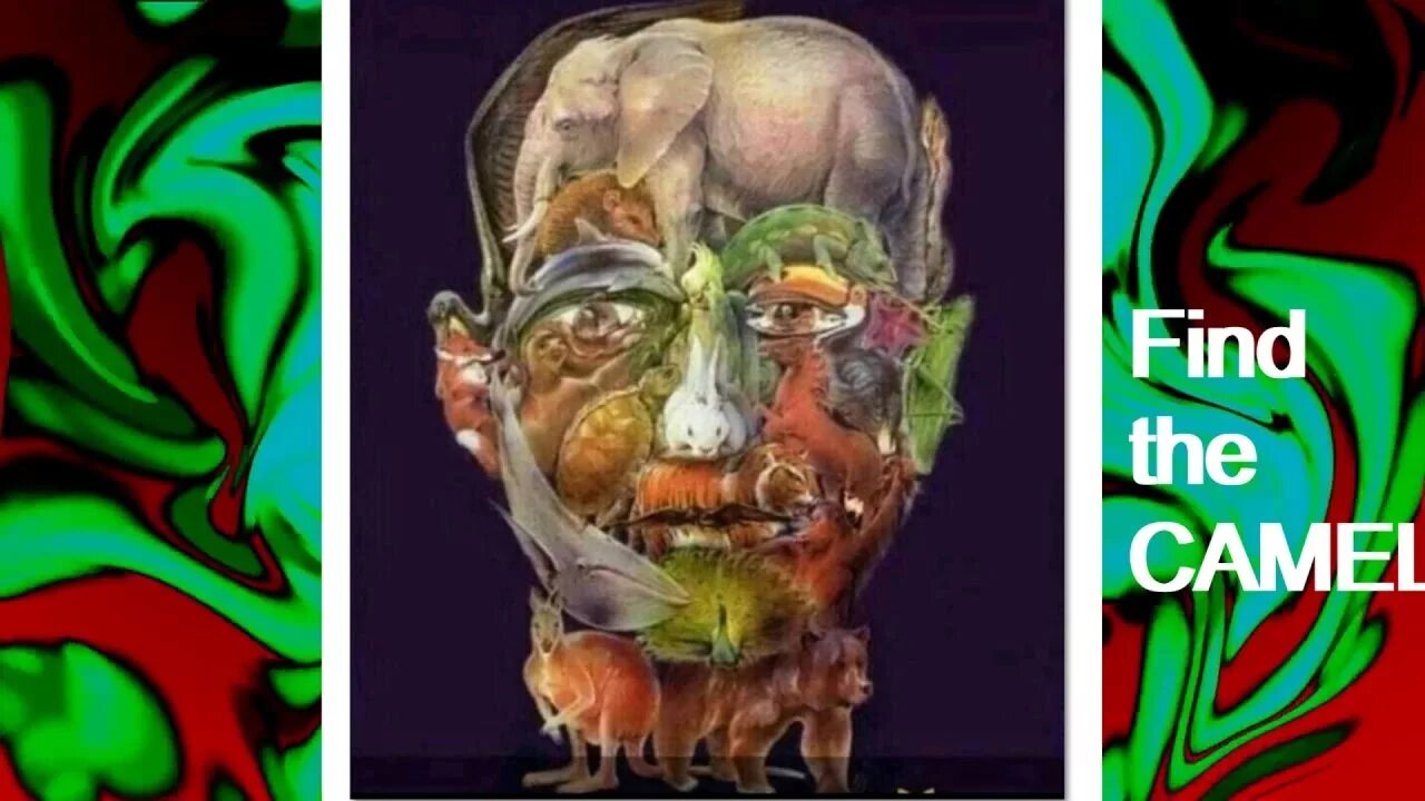 Найти верблюда на картинке лицо из животных Fabulous , brilliant, funny ALZHEIMER TEST !!! - YouTube