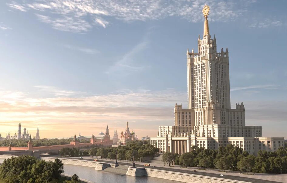 Найти здание в москве по фото Высотное административное здание в Зарядье - Работа из галереи 3D Моделей