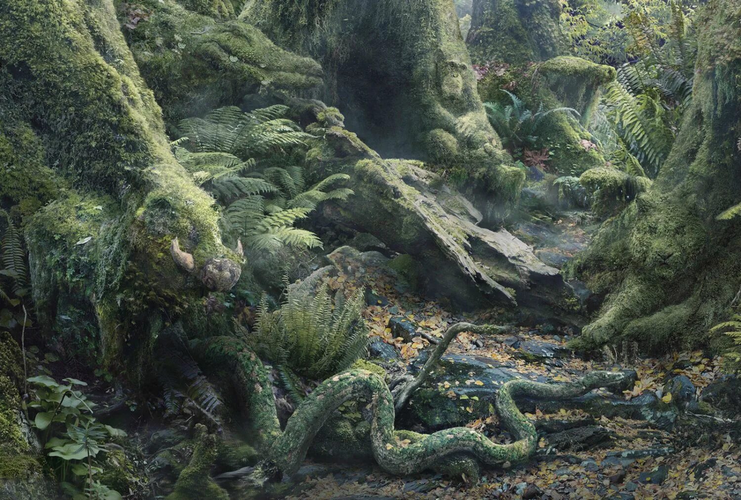 Найти животных на картинке сложные Optical Illusions: Find the Hidden Animals in the Rainforest Cool optical illusi
