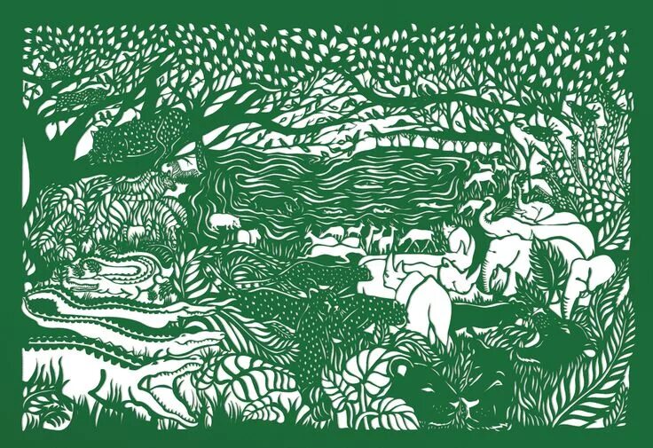 Найти животных на картинке сложные Animal Camouflage: Search and Find, by Sarah Dennis and Sam Hutchinson Paper cut