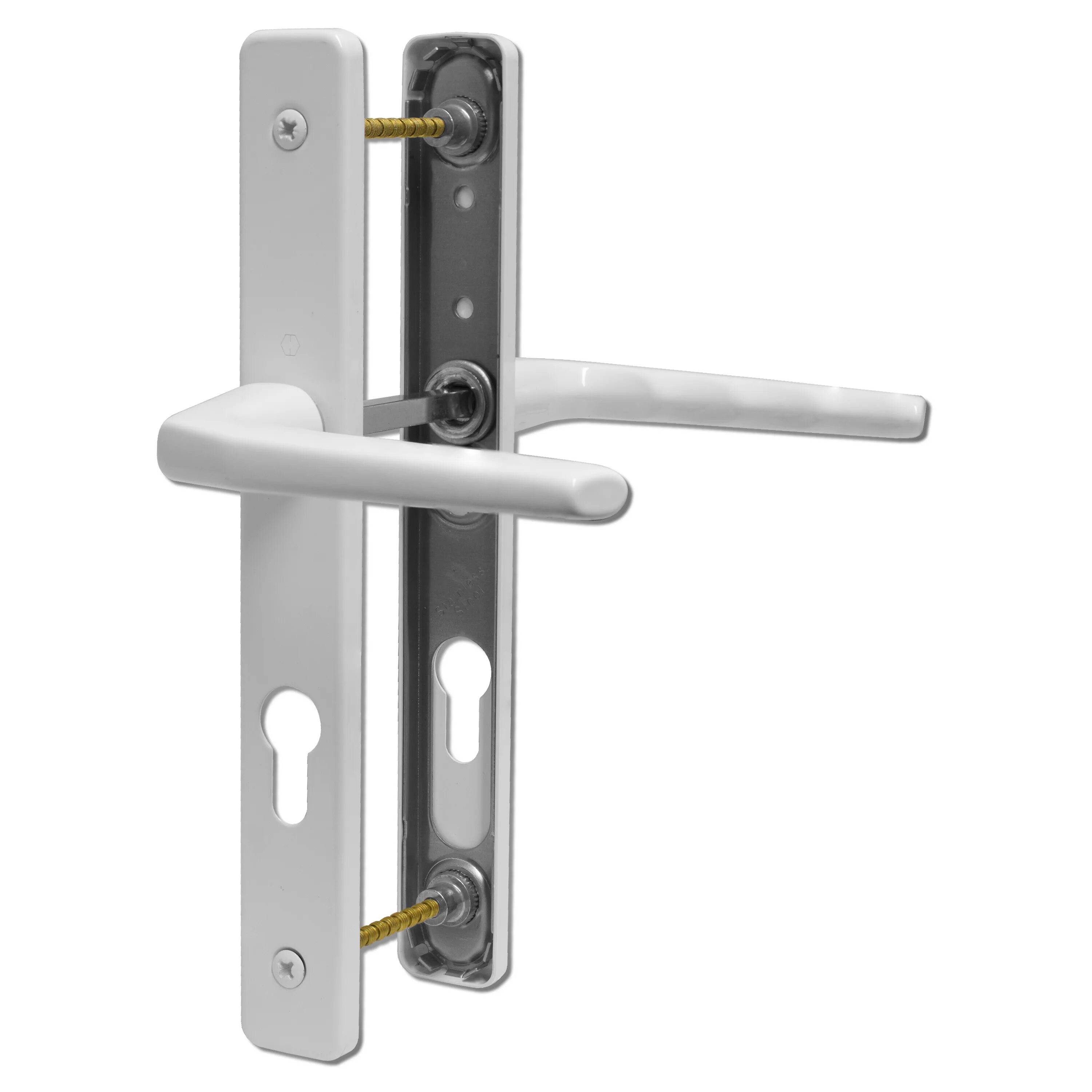 Нажимной гарнитур для пвх дверей фото UPVC Door Handle Hoppe Ferco 70mm 70PZ 200mm Fixings Double Glazing Pair Set eBa