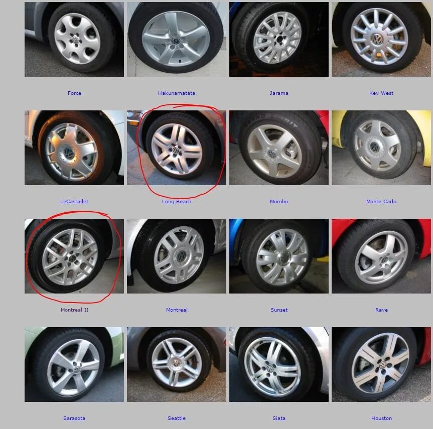 Название дисков по фото VW Montreal II 16" (made in Germany) - Volkswagen Polo Sedan, 1,6 л, 2013 года к