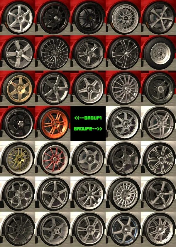 Название дисков по фото Скачать GTA SA "Wheels Pack (2 in 1)"