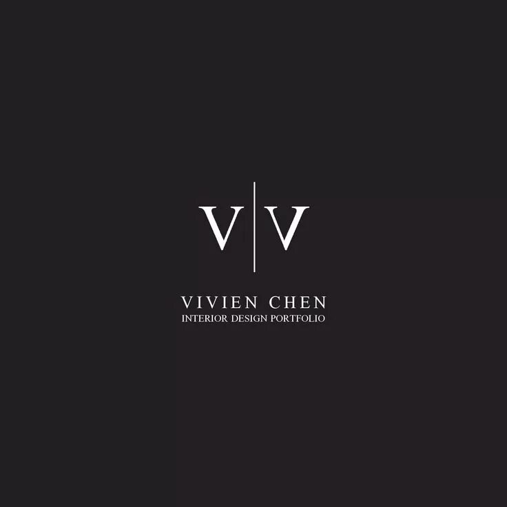 Название дизайн студии Vivien Chen - Interior Design Portfolio Interior design logo inspiration, Interi