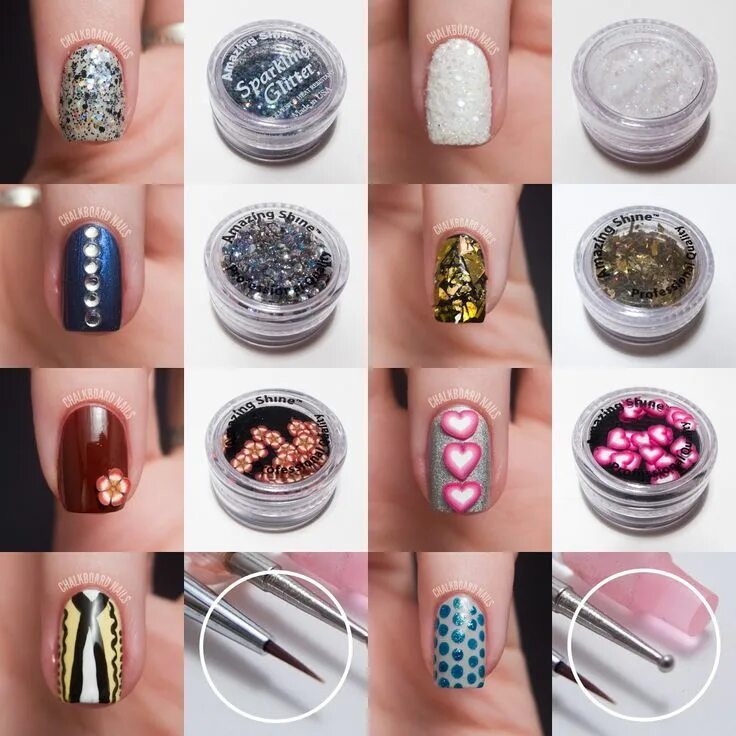 Название дизайнов ногтей Amazing Shine Nail Art Kit Review Nail art kit, Trendy nail art, Nail art videos