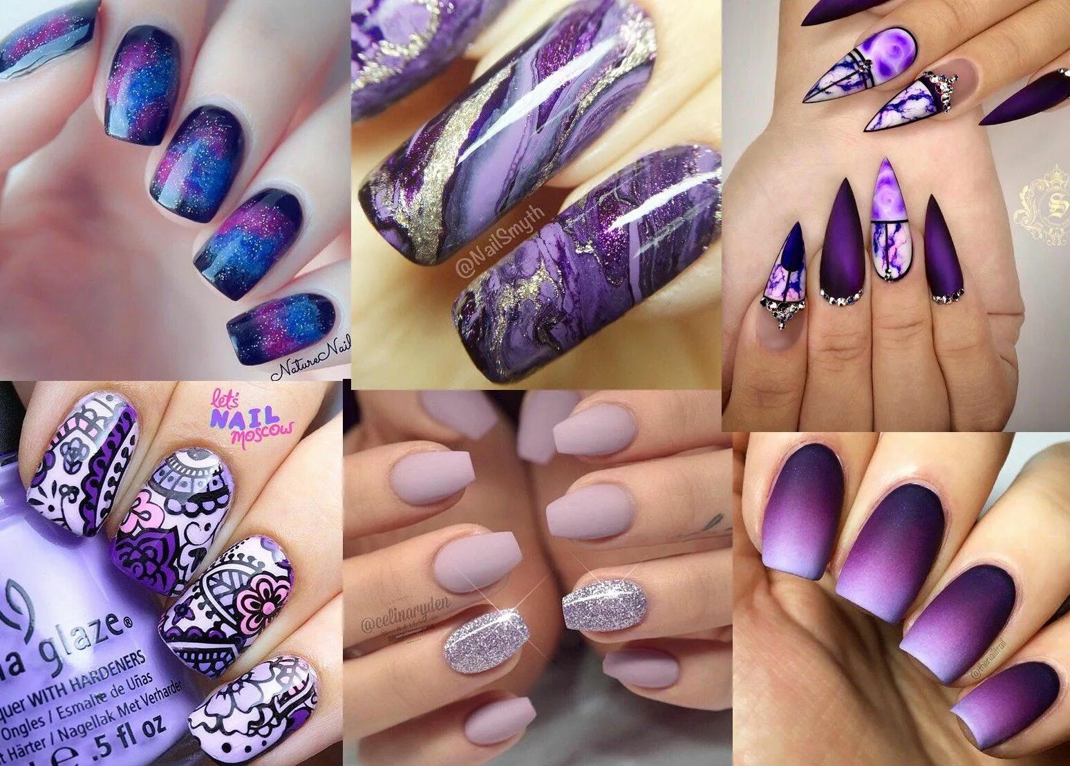 Название дизайнов ногтей Purple Nail Polish Designs Luxury Stunning Purple Nail Designs for 2019 Purple n