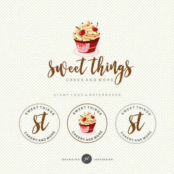 Название для кондитерской на дому варианты This item is unavailable Etsy Blog logo design, Logo design, Bakery branding