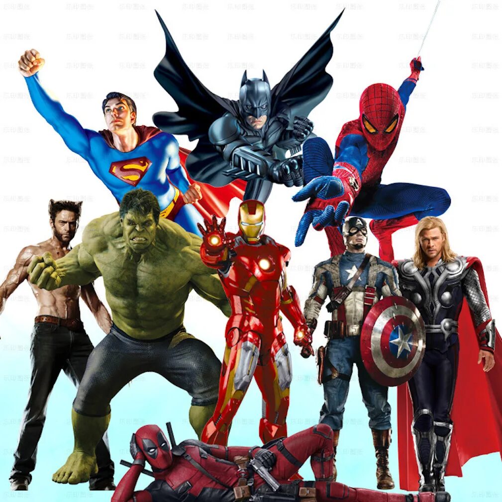 Название фото с героем Avengers Anime Cartoon Wall Stickers US Captain Hulk Decoration Stickers Wallpap