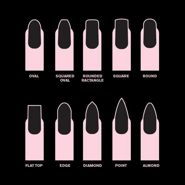 Название маникюра примеры Pin on Stylish Nail shapes, Acrylic nail shapes, Fall nail trends
