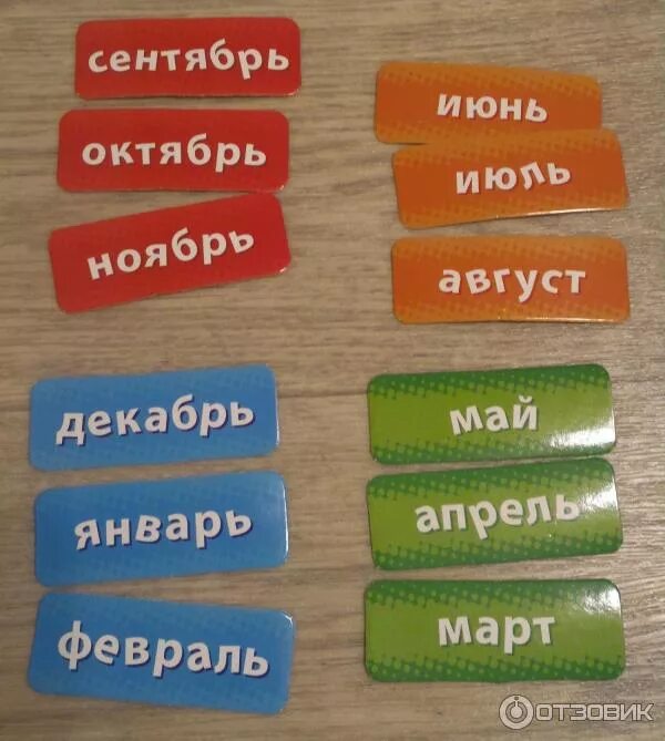 Название месяцев фото Отзыв о Календарь с кармашками и набором карточек Disney "Микки Маус и друзья" И