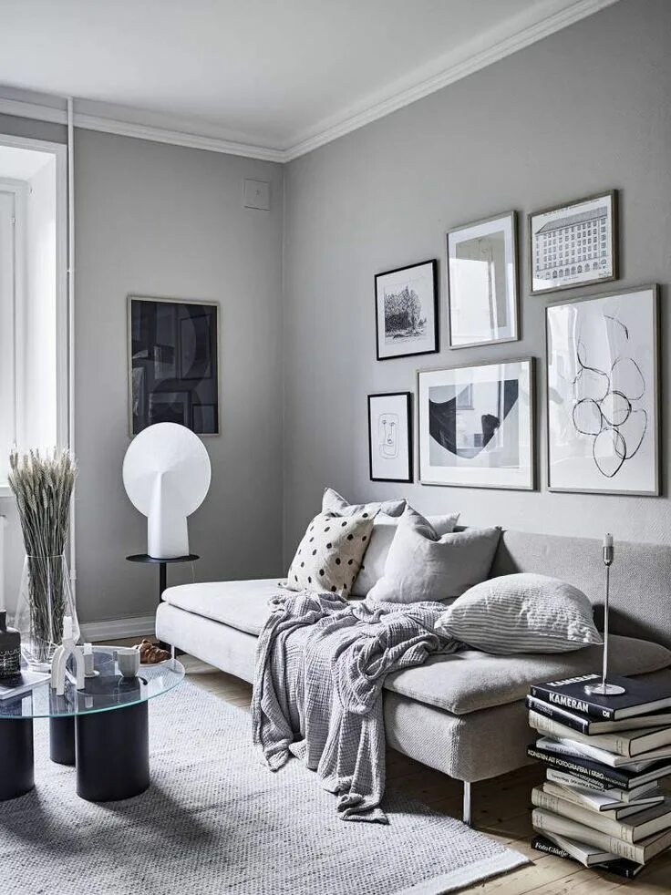 Название серого цвета в интерьере COCO LAPINE DESIGN -COCO LAPINE DESIGN Contemporary living room, Apartment room,