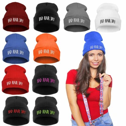 Название шапок с фото Bad Hair Day Hat Mütze BEANIE Viele Muster Herren / Damen Unisex Neu eBay