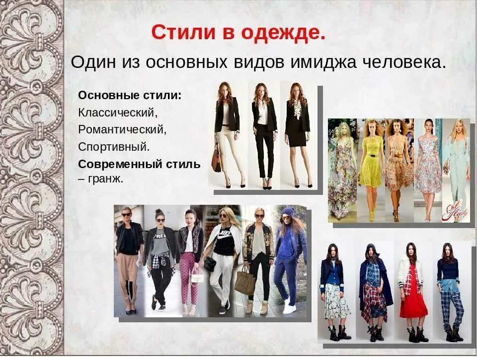 Название стилей женских Современные стили и их названия: найдено 90 изображений