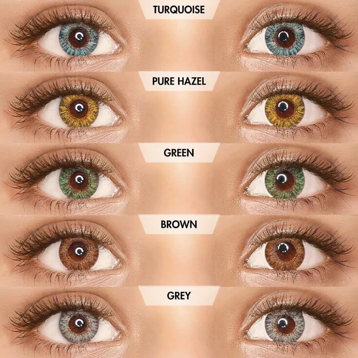 Название цветов глаз человека с фото Left eye is blue, right eye is green in 2021 Contact lenses colored, Change your
