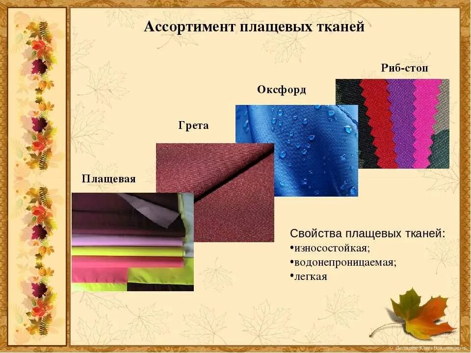 Название тканей для одежды список с фото Название материалов ткани