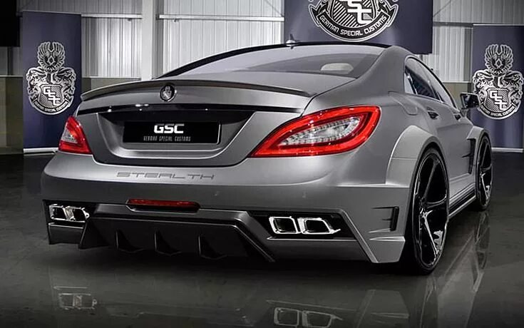 Название тюнинга мерседеса BadAss Mercedes-Benz CLS 63 AMG "Stealth" by GSC - ThrottleXtreme Custom mercede