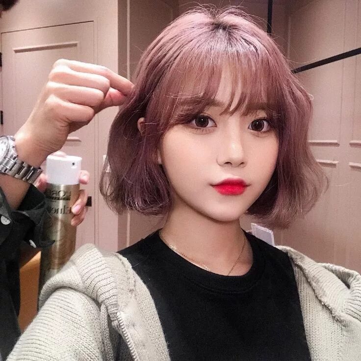 Названия челок с фото корейские 12 Chòm Sao Aurora đang edit 짧은 머리 스타일, 헤어 제품, 헤어스타일