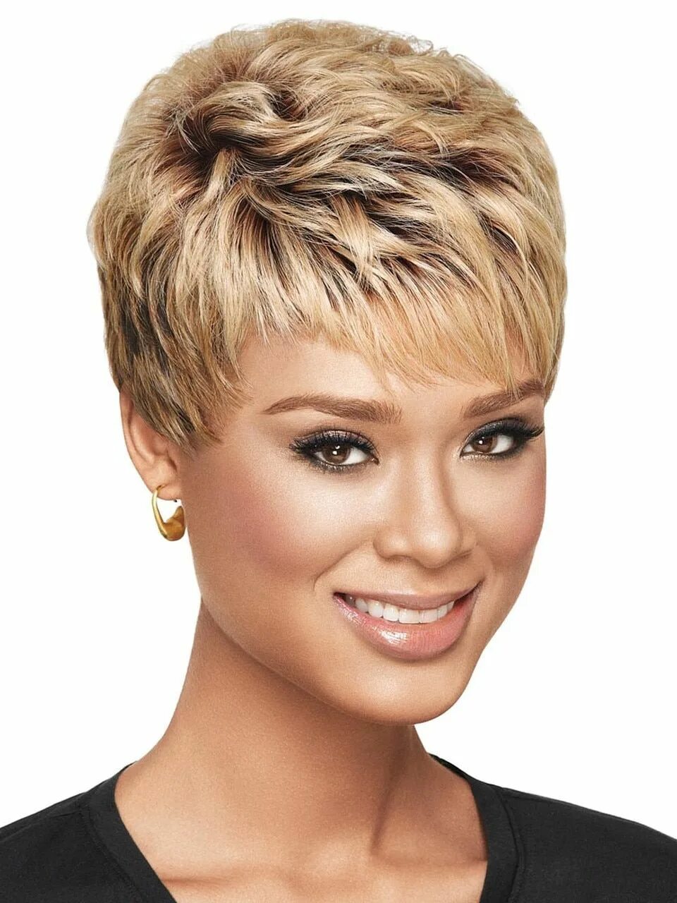 Названия коротких стрижек для женщин с фото Textured Pixie Heat Friendly Synthetic Wig (Sherri Shepherd) Thick hair styles, 