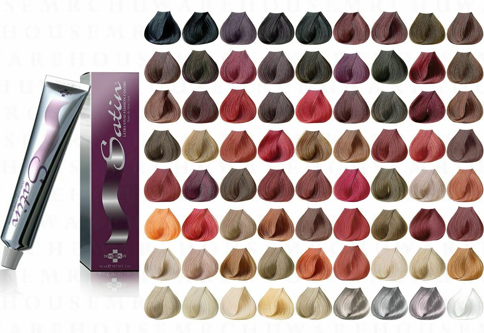 Названия красок для волос профессиональных фото Satin Ultra Vivid Fashion Dye Hair Color 6RI 90mL/3oz Intense Dark Auburn Blonde
